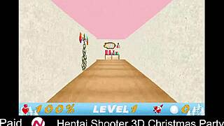Hentai shooter game at 3d christmas party
