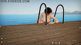 Amazing game with unreal 5 sexy milf action