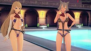 I watched Eris in lingerie get fucked hard in Mushoku Tensei fantasy movie