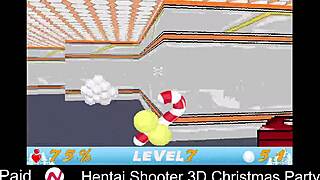 Hentai shooter game at 3d christmas party