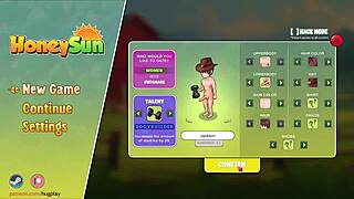 honeysun gameplay part 1 kicks off with a stunning redhead flight attendant