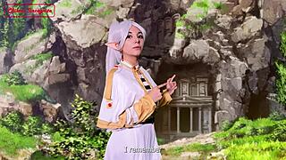 Cosplay Frieren Elf Hunts Warrior for Sex Sword