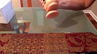 so this guy tried a 12-inch silicone dildo with suction cup, wild stuff on whatsapp.