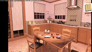 Big Tit Brunette Isabella's House Exploration After Night Out. Amateur Game Adventure