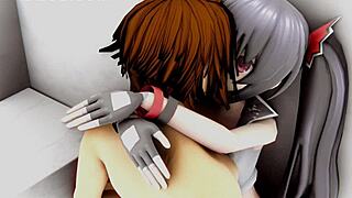 Blabla enjoys wild moments with her favorite fan in 3D cartoon.