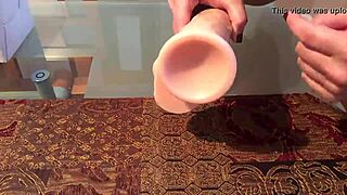 so this guy tried a 12-inch silicone dildo with suction cup, wild stuff on whatsapp.