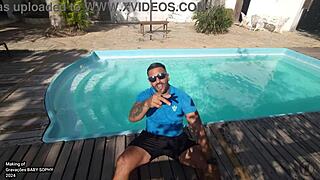 Baby Sophy Bent Over In Heels For Doggystyle Fuck. Big Ass And Natural Tits On Display.