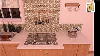 Big Tit Brunette Isabella's House Exploration After Night Out. Amateur Game Adventure