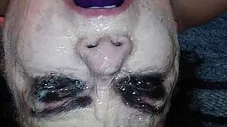 ms tl throat with toys and dildo gets messy