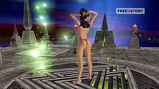 Animated Cartoon Porn - Cute Girl’s Pussy Licked Hard