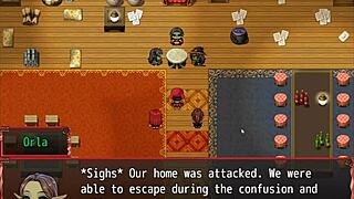 Redhead Milf Blocks Him With Her Giant Tits In Harem Game Ep 14