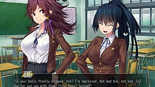 She's getting her tits fucked hard in the bathroom during the game.