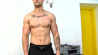 Gay Porn Features Big Knob in Steamy Action