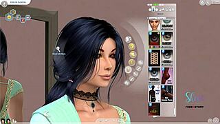I'm creating an Indian-looking teen girl sim in 3D anime style.