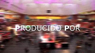 Blonde milf rides in erotic salon barcelona public trio