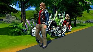 Yo, check out Sims 4 Ruby and Doris banging with the Roadfuckers crew!