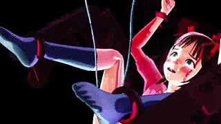 Hej, koukněte na tohle divoké japonské hentai s Harukou v 3D akci!