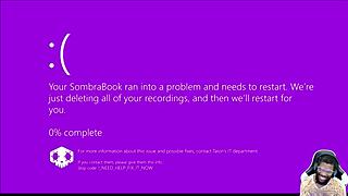 Sombra watches Natasha's bald pussy get deepthroated at gloryhole in wild POV face action