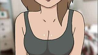 xmas visitor brings holiday cheer to anime cartoon hentai scene