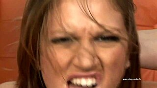 Eve Lawrence handles two cocks for double facial cumshots. What a wild blonde!