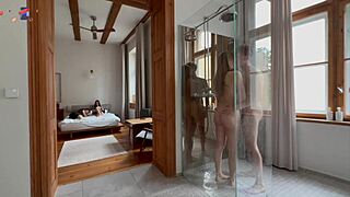 hey, she didn't mind joining us for a wild amateur group fuck in the shower!