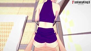 hey, Ino Yamanaka giving a titjob and getting fucked by Naruto!