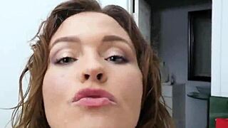 Krissy Lynn's big tits in HD shower scene with taboo stepmom