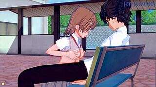 Mikoto Misaka, Kuroko Shirai, Kazari Uiharu, Toma Kamijo in Wild Hentai Sex