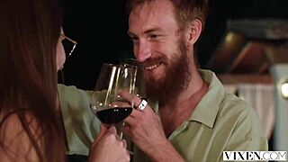 Stunning Ruby Reign rides his big cock non-stop all day