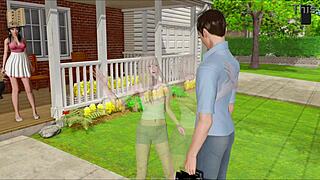 Ripples 40 - Huge Tits and Big Cock in 3D Cartoon Action! Damn, That Outfit Got Ripped Fast!