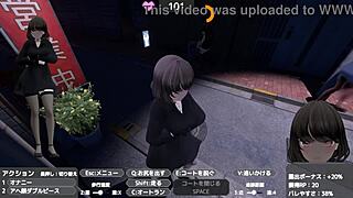 EXPOSED! Anime Hentai Star Serika Goes Naked in Public Coat Game!