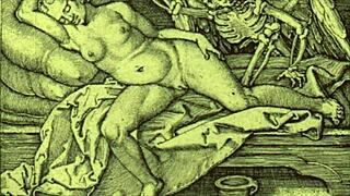 Vintage Erotic Illustration Depicting Raw Fucking Action.