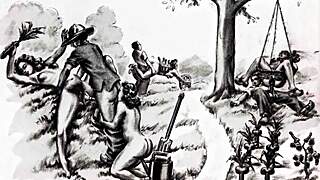 vintage erotic drawings bring old-school charm to steamy cartoon art