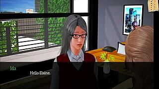 My new family 240, a blonde erotic cartoon unfolds in 3D