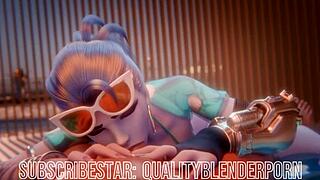 Why Does Widow Deepthroat Cock on Beach?