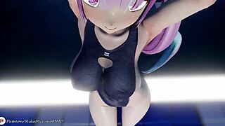 Wow! Watch Minato Aqua and Yozora Mel in Hot 3D Dance!