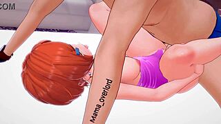 Gwen from Ben10 in bikini wants new adult tricks on bed