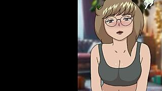 xmas visitor brings holiday cheer to anime cartoon hentai scene