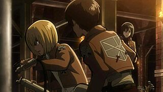 hey, wanna watch shingeki no kyojin ep5 in fullhd dub with me?