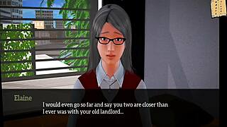 My new family 240, a blonde erotic cartoon unfolds in 3D