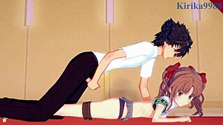 Mikoto Misaka, Kuroko Shirai, Kazari Uiharu, Toma Kamijo in Wild Hentai Sex