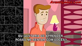 Gay Animated Card Game with Brazilian Flair