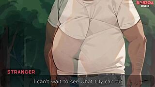 Ξανθιά αθώα κοπέλα από πάρκο ρουφάει το σκληρό μου λολίποπ