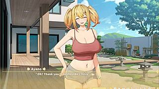 Summer Clover in harem game ep 11 with intense bdsm footjob