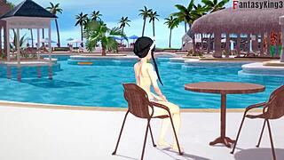 Ever Seen Yor Forger in Bikini Pool Sex POV Action?