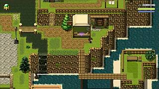 Wow! Naked Beauty Stuns in Public Bath Hentai Game