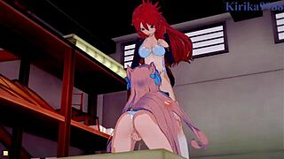 Kanade, Maria, and Cagliostro in Wild Lesbian Play - Symphogear Hentai Action!