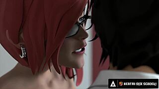 Hentai Sex University Teacher Demonstrates Rough Creampie Techniques