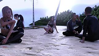 Whoa, check this football star getting wild in 3D cartoon blowjob action with a petite redhead! ⚽🍆