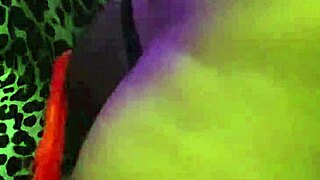 Anime girl’s ebony big ass rides dildo hard